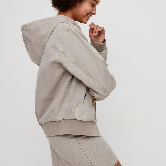 Sunday Best Daisy Bomber Jacket - Concrete - Picture 6 of 7